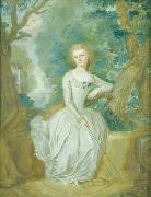 Johann Martin Stock Portrait of a woman oil painting